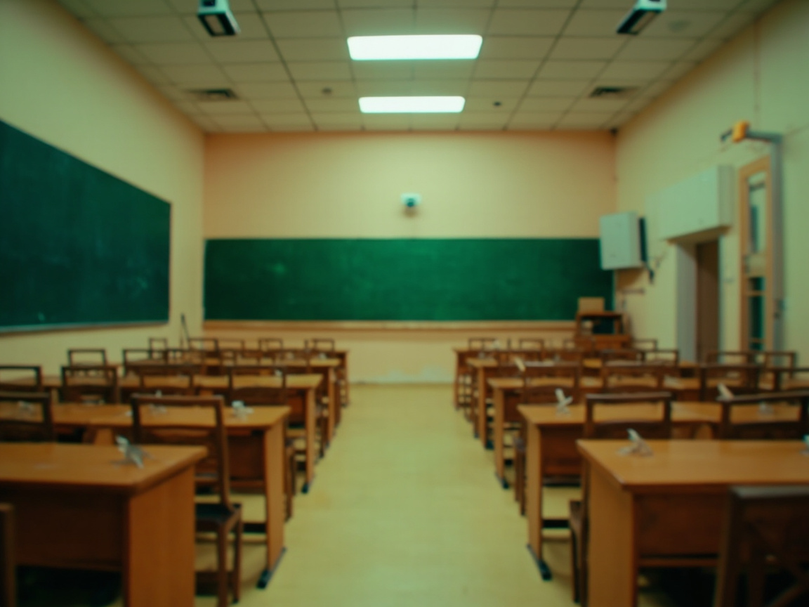 教学区监控画面